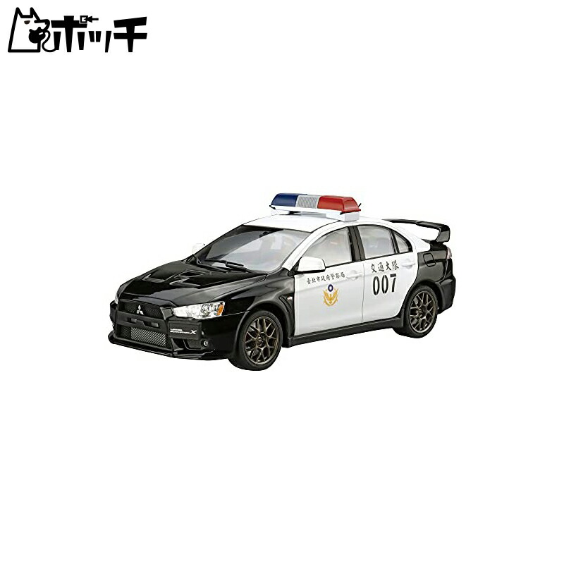 Aoshima Cultural Textbook Co., Ltd. 1/24 The Patrol Car Series SP Mitsubishi CZ4A Lancer Evolution X Patrol Car 2007 Taipei City Government Police Department Plastic Model Kit