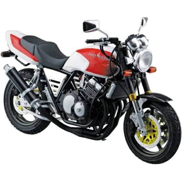 Aoshima Cultural Textbook Co., Ltd. 1/12 The Bike Series No.53 Honda NC31 CB400 SUPER FOUR 1992 Model with Custom Parts Plastic Model Kit Molded Color