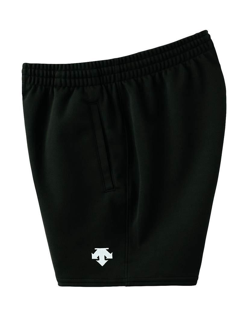 [Descente] Half Pants Volleyball Game Pants One-Point Design Moisture-Wicking Stretch Practice Staple Club Team Ladies BLK (DSP-6093WB) M