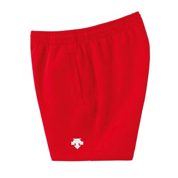 [Descente] Half Pants Volleyball Game Pants One-Point Design Moisture-Wicking Stretch Practice Staple Club Team Ladies RED (DSP-6093WB) L