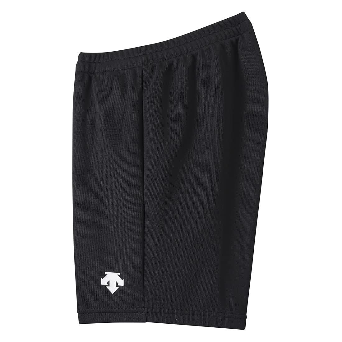 [Descente] Half Pants Volleyball Classic Quick-Dry Sweat-Wicking Clean Silhouette Stretch Club Team Practice Women's BLK (DSP-6401WB) M