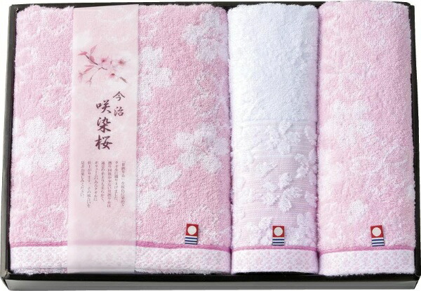 Imabari Towel Sakizome Sakura Towel Set L7032558