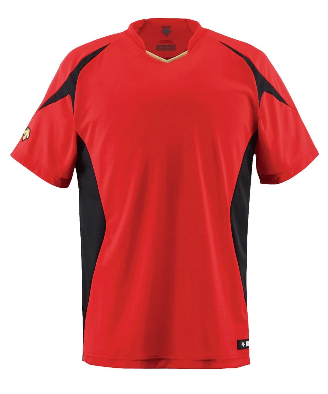[Descente] Junior Baseball Shirt JDB-116 Apparel Uniform Baseball Gear Swallows RED 160