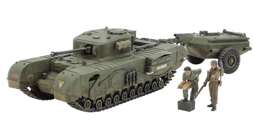 Tamiya 1/35 Military Miniature Series No.100 British Churchill Crocodile Tank Plastic Model Kit 35100