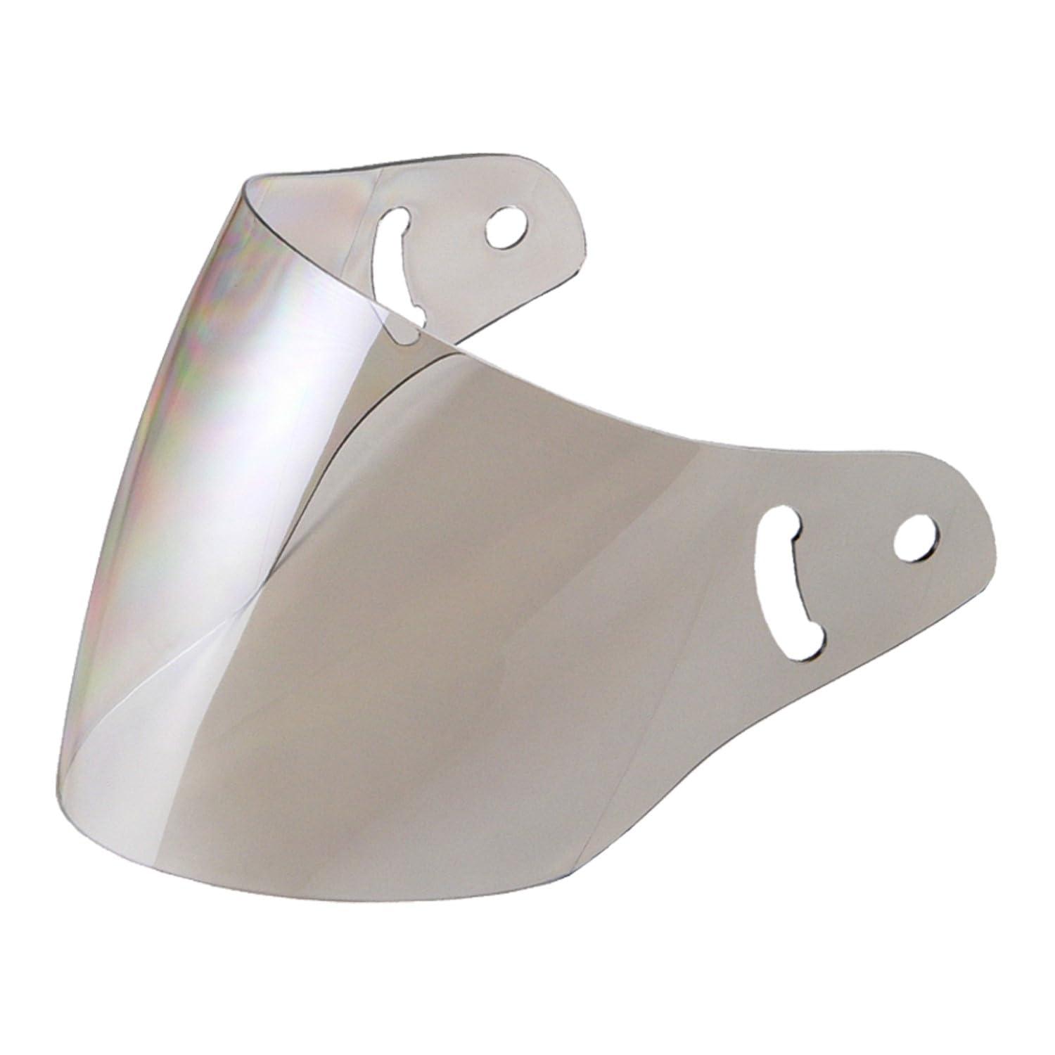 LEAD Motorcycle Helmet Shield for X-AIR RAZZO 2 / RAZZO 3 / RAZZO STRADA / RAZZO V (Razzo 5) Silver Mirror UV-Cut Coating High-Strength Shield RAZZO2T