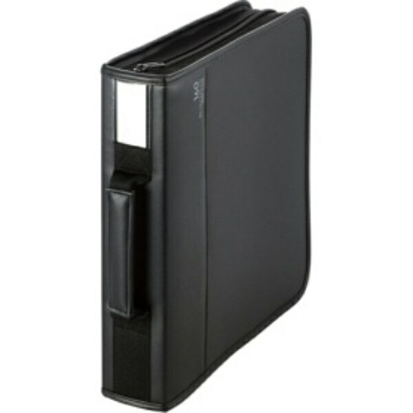 ELECOM CD/DVD/Blu-ray Case with Zipper, Holds 160 Discs CCD-SSB160BK