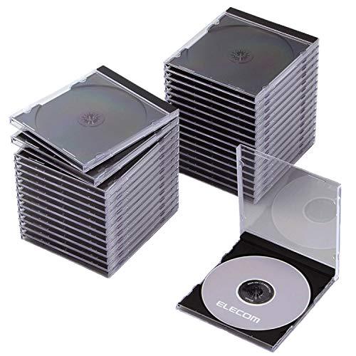 ELECOM CD/DVD Case/Single Disc/30-Pack/Black