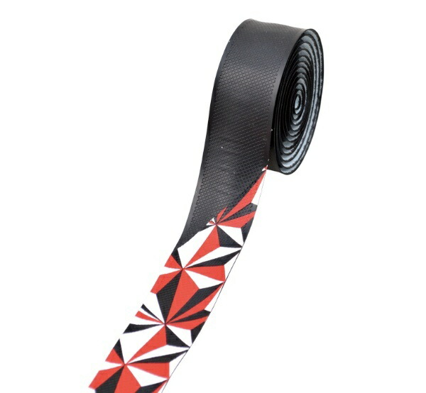 NOGUCHI Geometric Bar Tape [NBT-005] Black/Black Red 15180 Black/Black Red