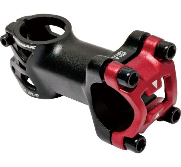 Promax (Bicycle) Bicycle Stem (DA-751NC) 90mm Reach Bar Clamp Diameter Φ31.8mm (Black/Red)