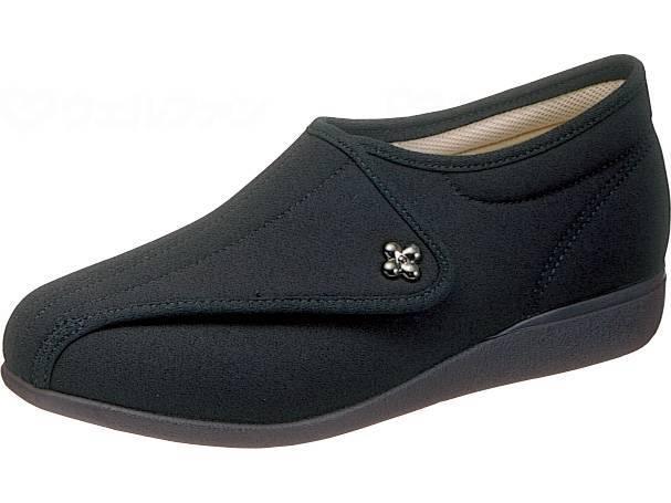 [Kaiho Shugi] Care Shoes Single Shoe Sale (Left Foot) KHS L011 (Left) Women's Black Stretch 22.0 cm 3E