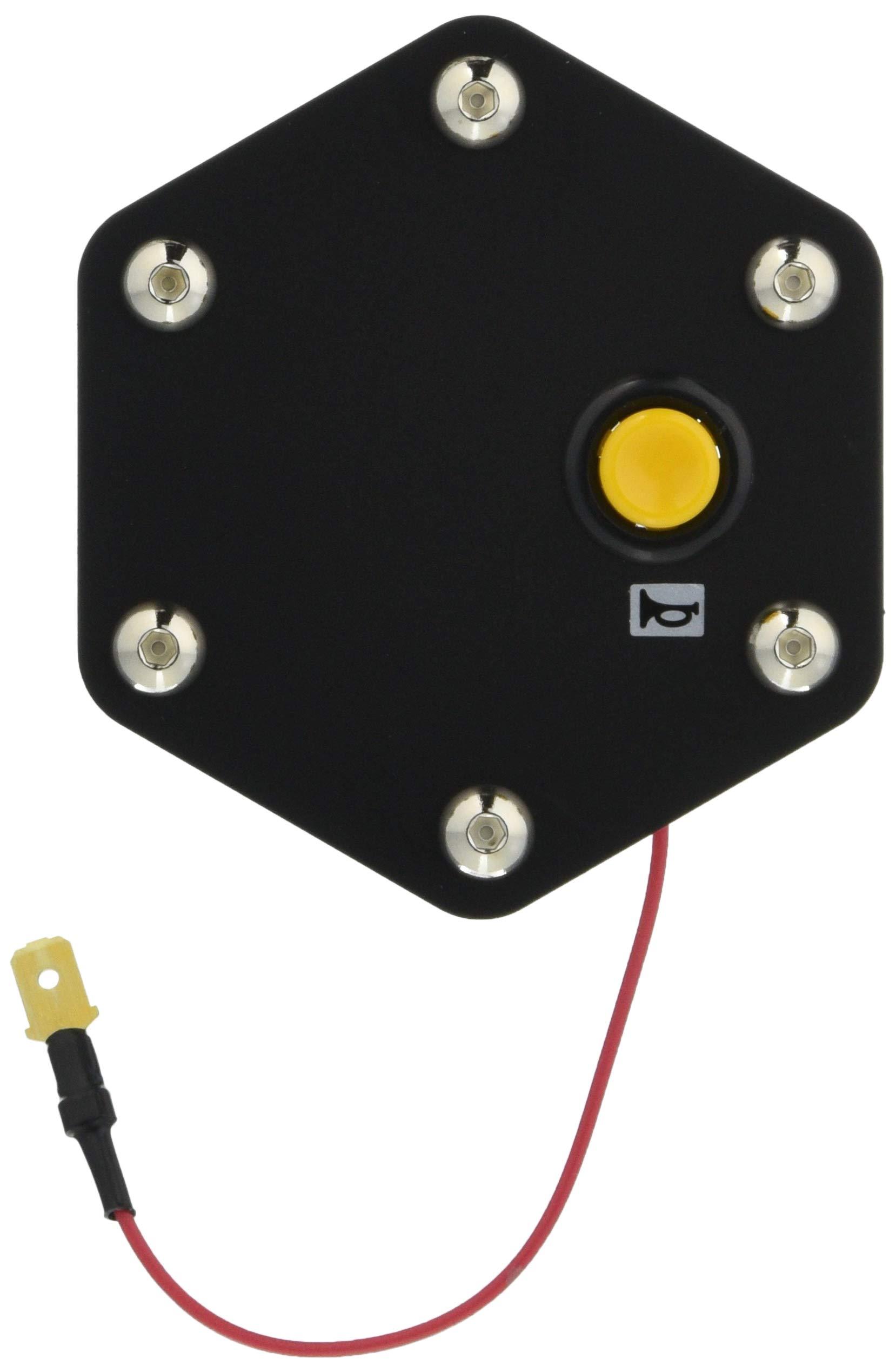 Daikei Sangiyo Daikei Plate Horn Button Black Anodized/Yellow PH04