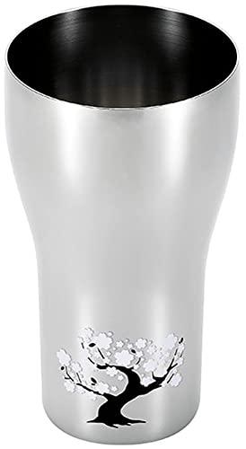 Yokoyama Made in Japan 440ml Temperature-Sensitive Stainless Steel Tumbler Sakura Tsubame Craftsmanship EJK-350