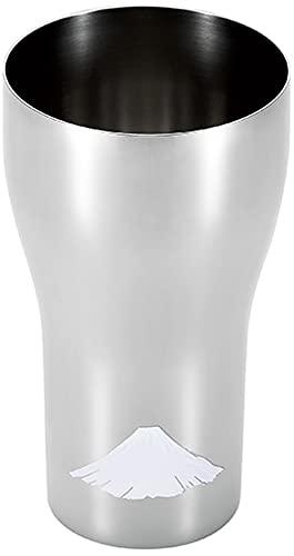 Yokoyama Made in Japan 440ml Temperature-Sensitive Stainless Steel Tumbler Red Fuji Tsubame Craftsmanship EJK-351