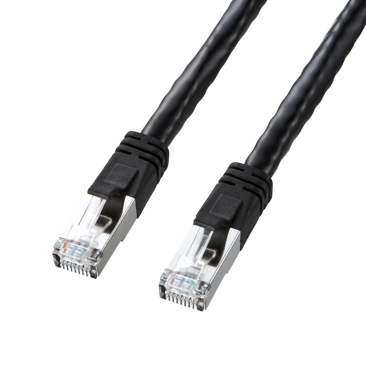 Sanwa Supply PoE CAT6 LAN Cable 5m Black KB-T6POE-05BK