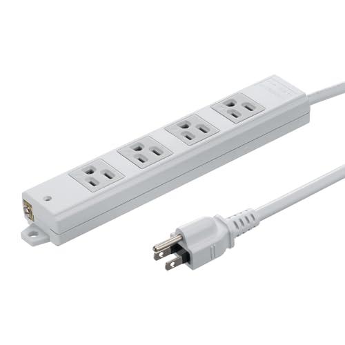 Sanwa Supply Construction Site Tap (3-Pole, 4-Outlets, 1m) TAP-KS4N-1