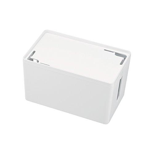 Sanwa Supply Cable & Tap Storage Box S Size White CB-BOXP1WN2