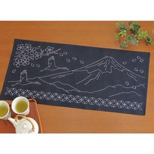 Superior Olympus Thread Sashiko Kit: Mount Fuji and Seven Treasures Pattern SK-291
