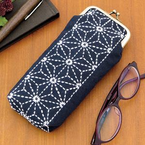 Olimpas Silk Sashiko Kit Coin Purse Asanoha Pattern SK307