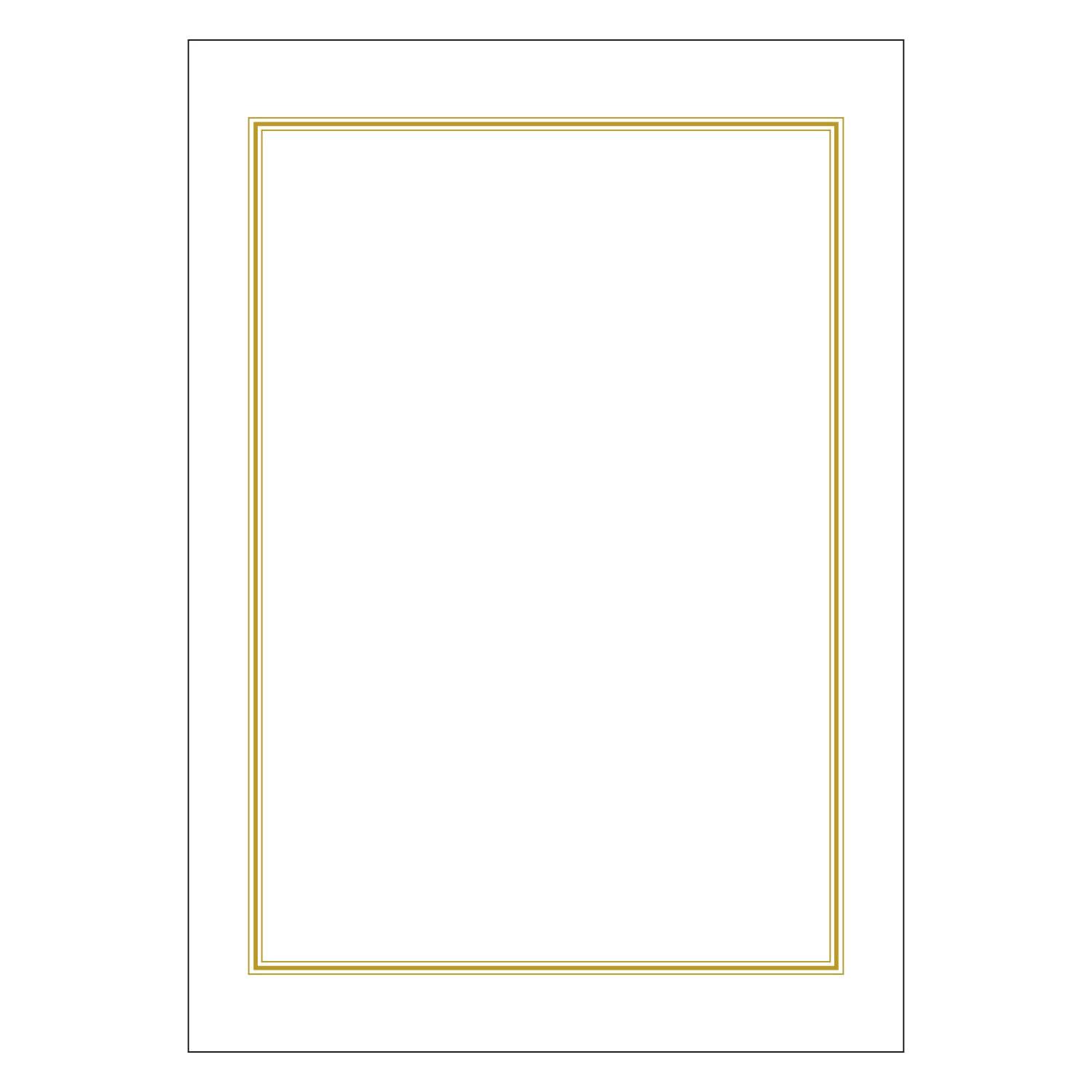 Sasagawa Appointment Certificate Paper, Taka Brand, OA Compatible, Vertical/Horizontal Compatible, Triple Border, A4, 100 Sheets, 9-402