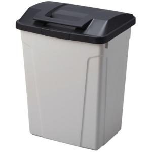 Asbel Trash Can Made in Japan Outdoor 70L Black with Lid, Lock, and Handle for Waste Separation Width 47.7 × Depth 40.0 × Height 64.3 cm