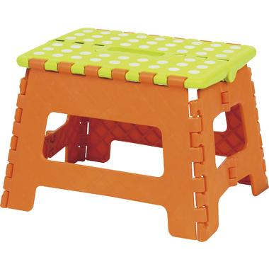 AZUMAYA Cluster Stool Folding Step Stool M Size Orange BLC-311OR