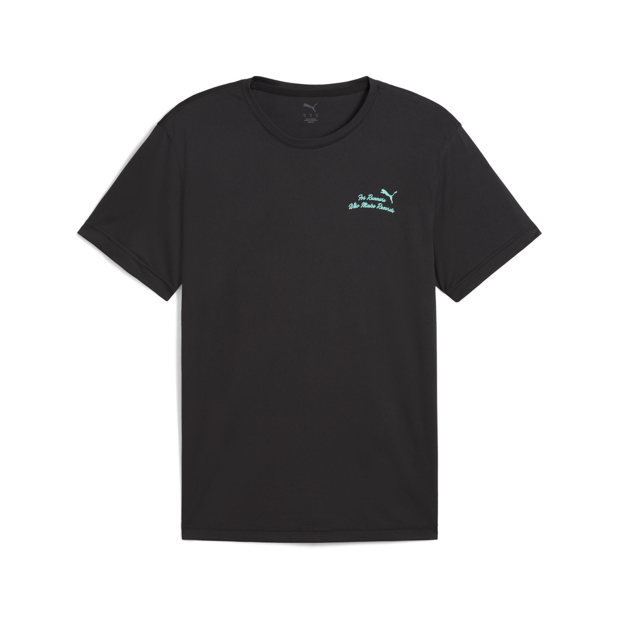 [PUMA] Sporty Graphics Running Slogan T-Shirt Men's 527226 Spring/Summer 2025 Color Black (01)