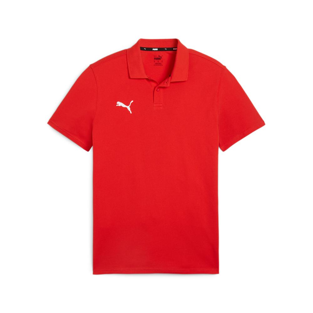 [PUMA] Soccer Football Club Team Practice teamGOAL Casual Polo 659385 Men's Fall/Winter 2024 Color Red White (01)