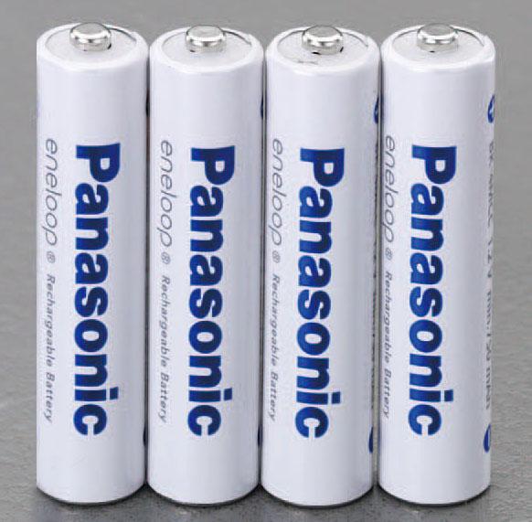 [4 AA batteries] (Rechargeable Eneloop) Nickel-Metal Hydride Batteries
