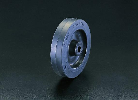 100x37mm Wheel (Rubber Tire, Nylon Rim, Roller Bearing EA986MJ-100)