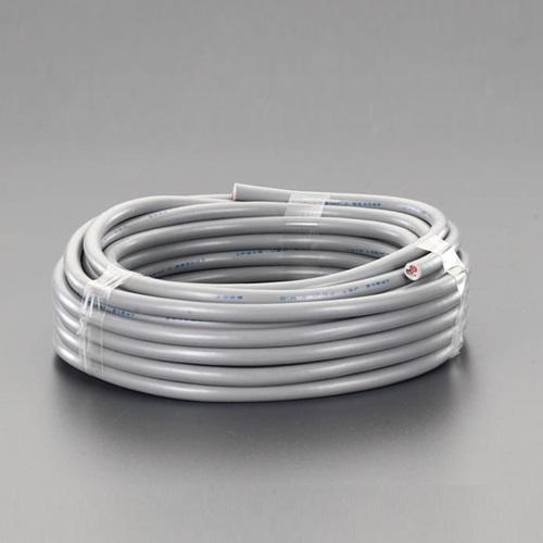 300V/12A/5m Vinyl Cable with Cable Ties (3-core/Gray)
