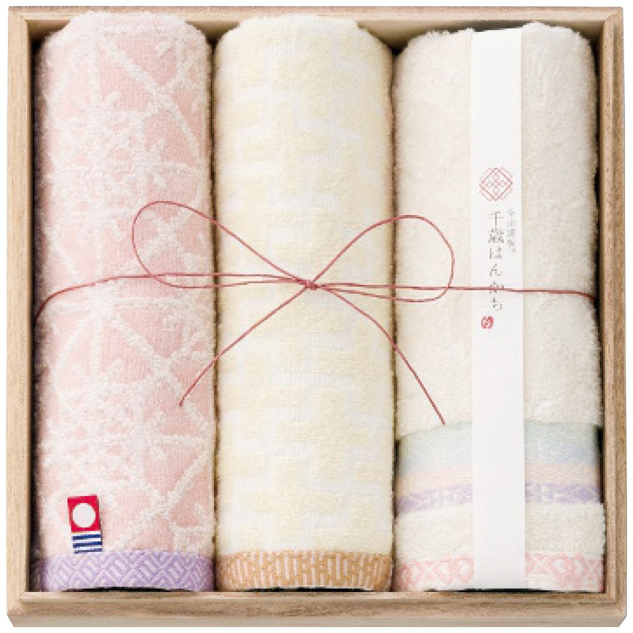 Imabari Handmade Chitose Handkerchief Towel Handkerchief 3-Piece Set Pink Birthday Present Gift New Life Housewarming Gift Stylish Cute Imabari Towel Made in Japan HK3017PI