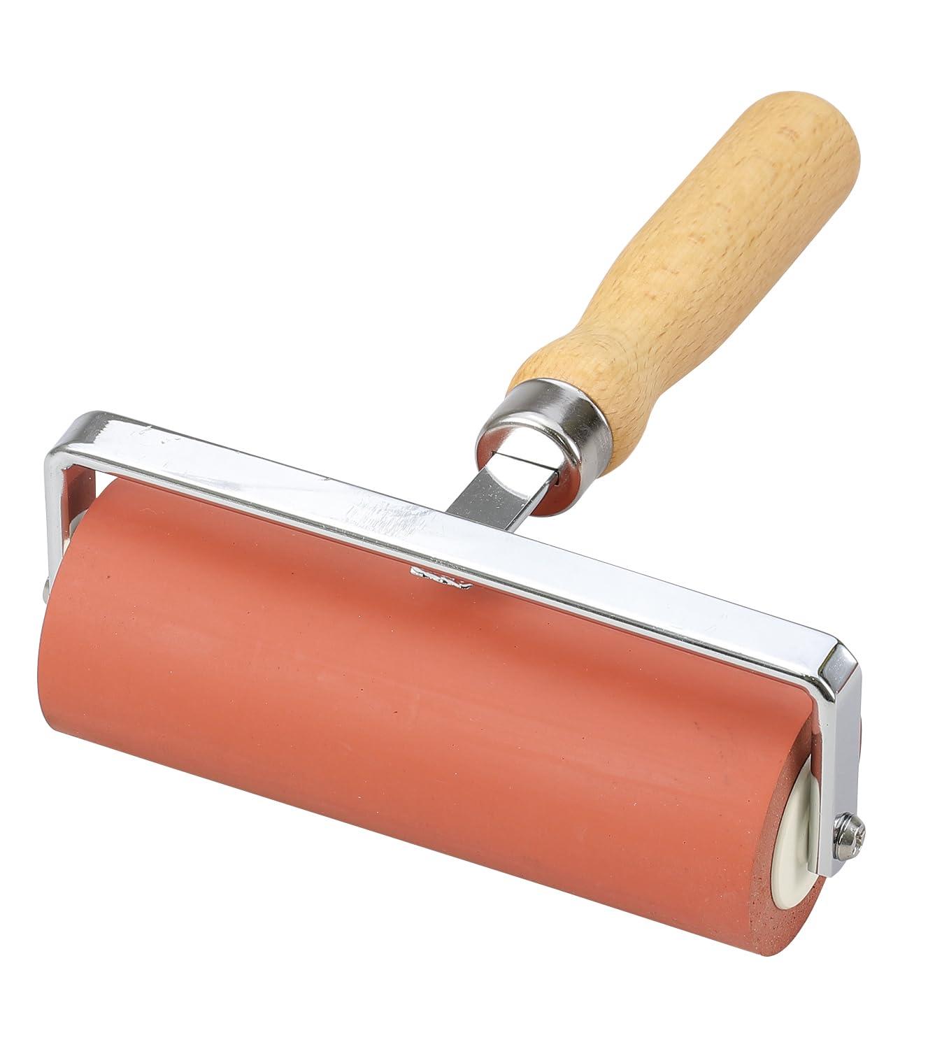 Artec Rubber Roller, Red, φ45×130mm (5 inches) 40113 Ink Application, Crafting, Printmaking, Paint, Wall, Art Supplies, Wall Painting