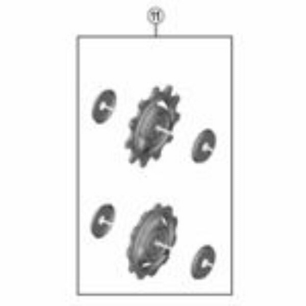 SHIMANO Repair Parts Tension & Guide Pulley Set RD-R9100 RD-R9150 Y5ZR98010