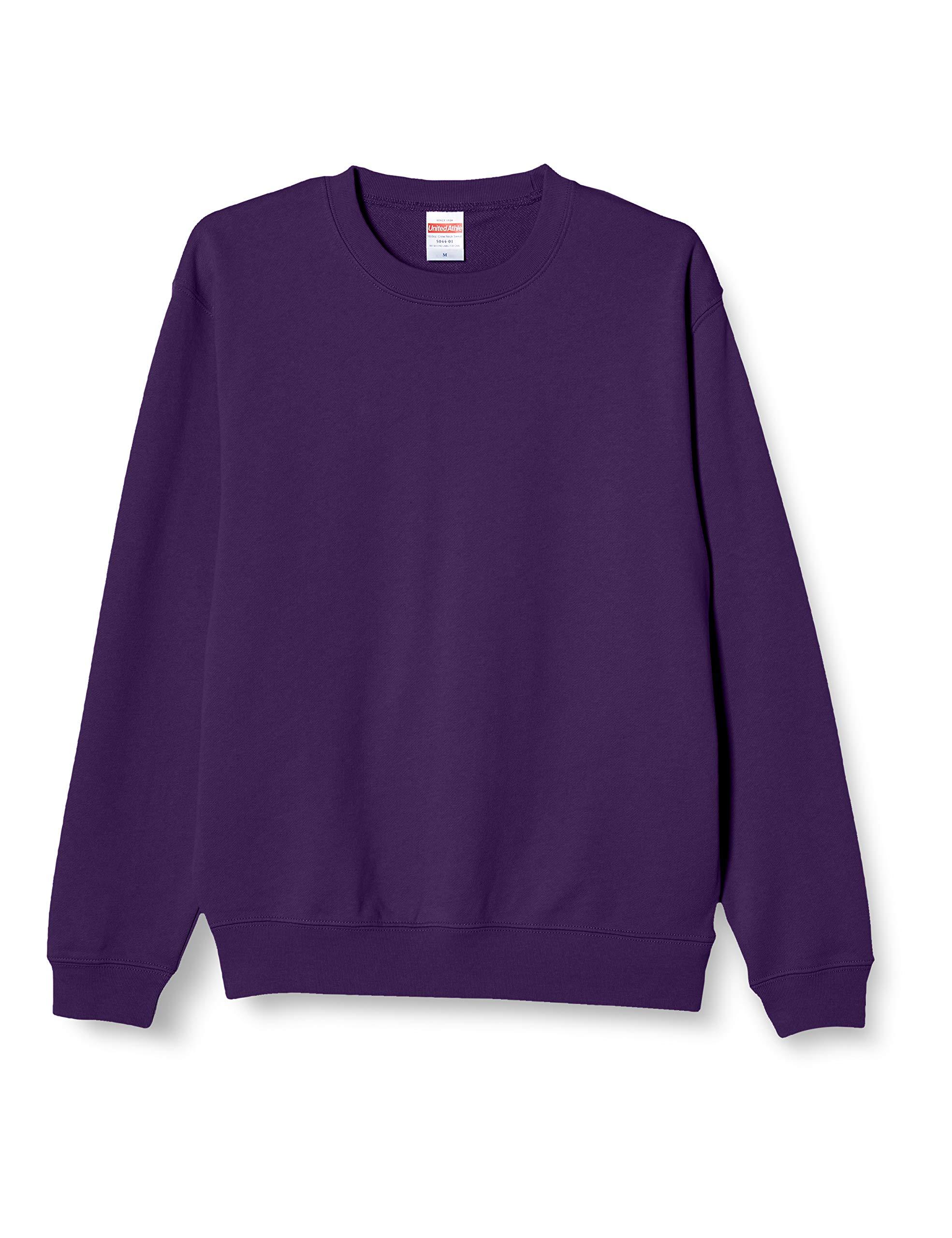 [United Athle] 10.0 oz Crew Neck Sweatshirt (Brushed Pile) 504401 062 Purple XXL