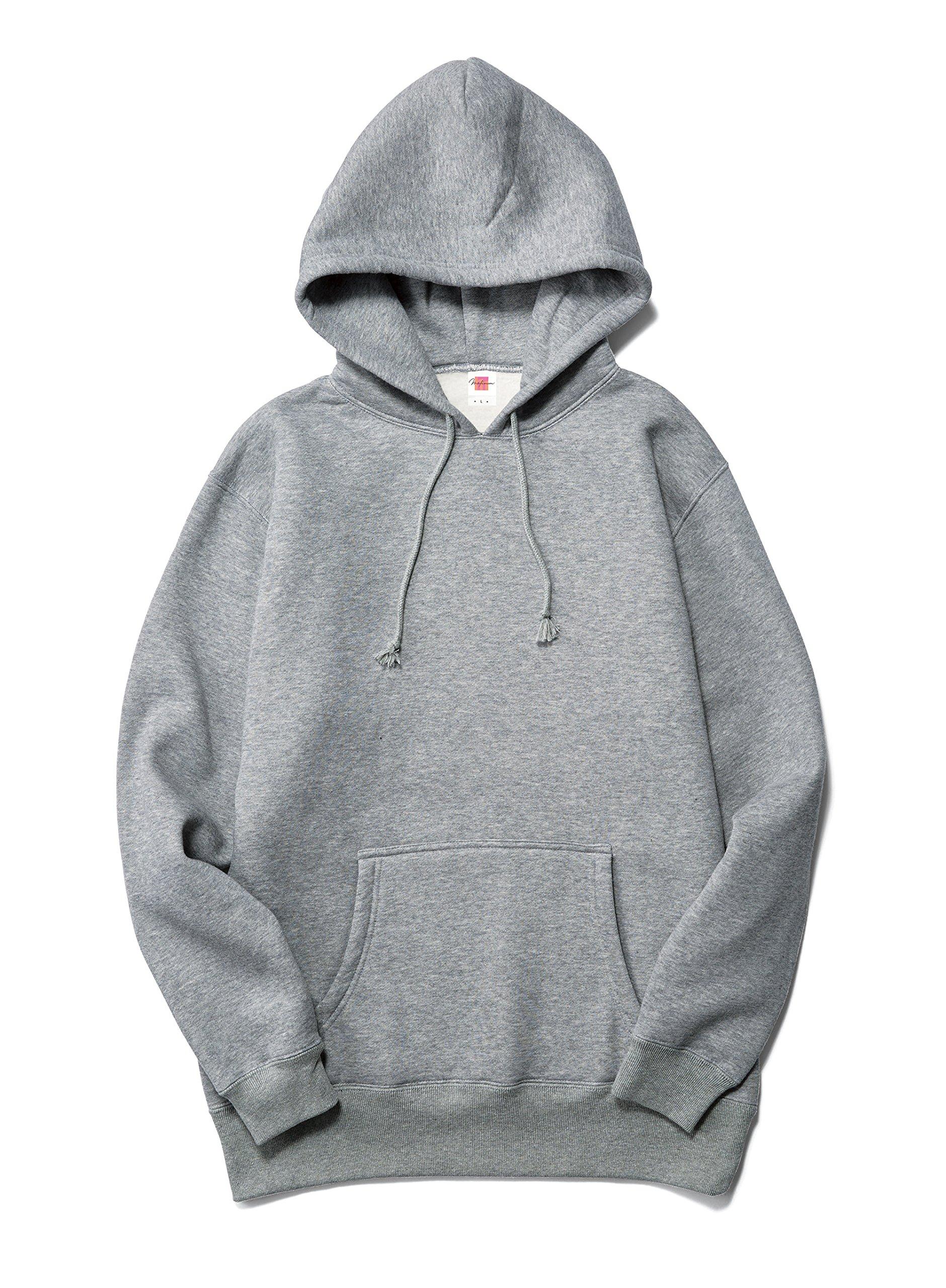 [Bonmax] Hooded Sweatshirt 10oz Pullover Hoodie Men's Heather Gray Japan XXL (Equivalent to Japanese Size 2L)