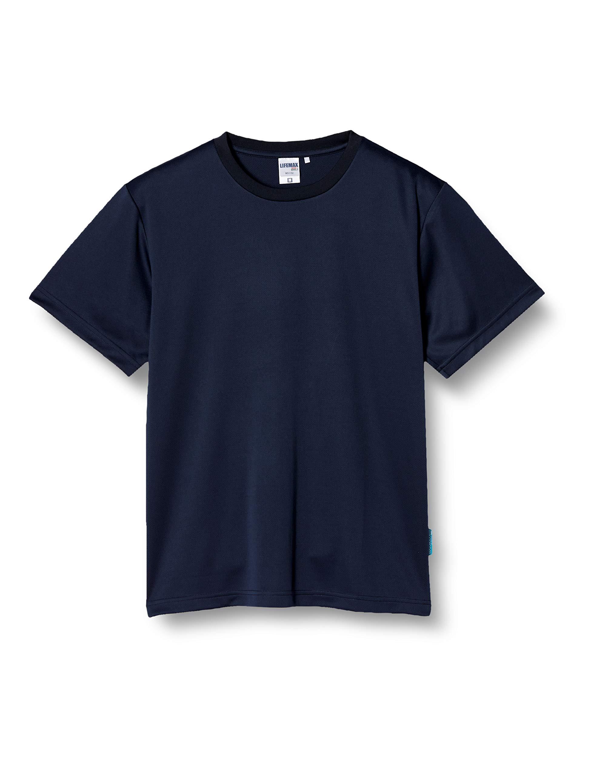 [LifeMax] T-Shirt 4.6 oz T-Shirt (POWERED BY COOLCORE) Men's Navy Japan XXL-(Equivalent to Japanese Size 3L)