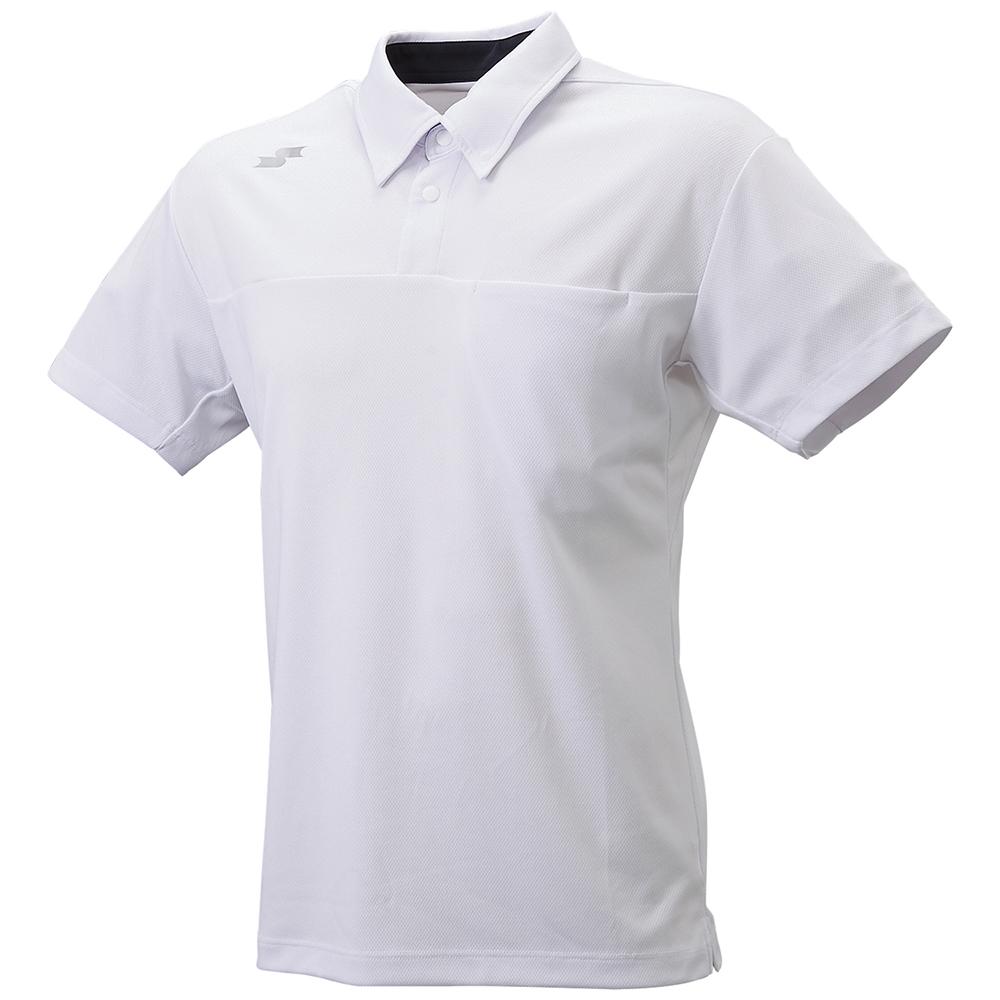 [SSK] Short-Sleeve Button-Down Solid Polo Shirt (Left Chest Pocket) DRF231 White (10) XO