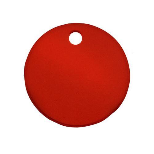 32mm Tag Blank (Aluminum Round / Red / 5 Sheets)
