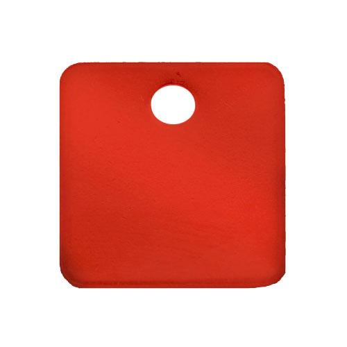 51mm Tag Blanks (Aluminum Square / Red / 5 pieces)