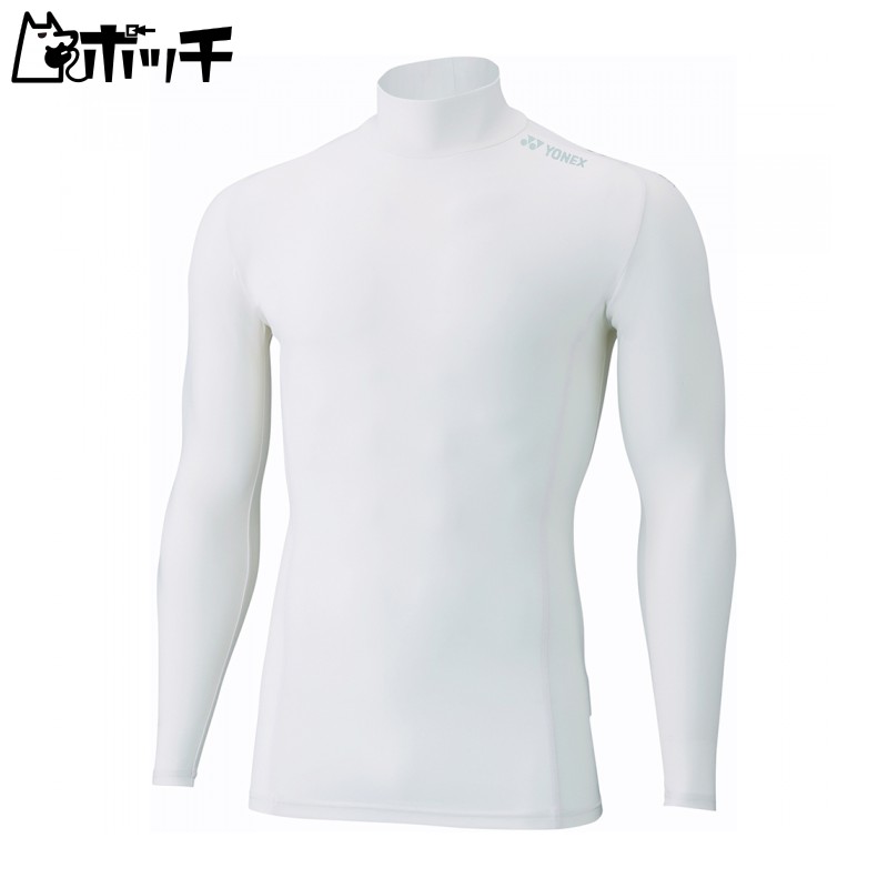 [Yonex] T-Shirt High-Neck Long-Sleeve Shirt White (011) 3L