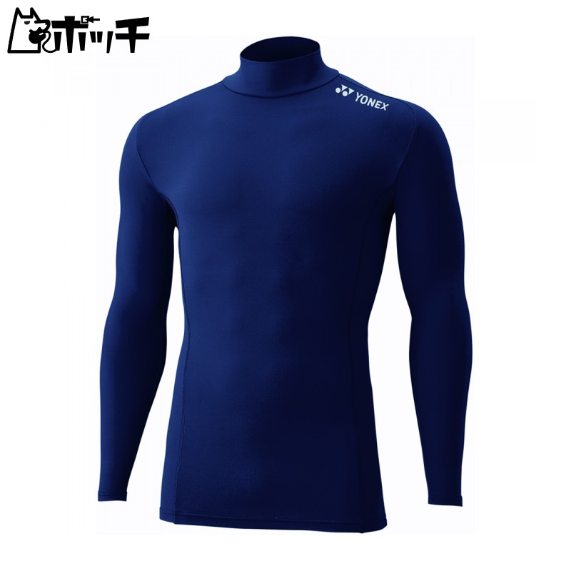 [Yonex] T-Shirt High-Neck Long-Sleeve Shirt Navy Blue (019) S