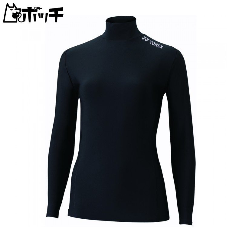 [Yonex] T-Shirt High-Neck Long-Sleeve Shirt Women's Black (007) 3L