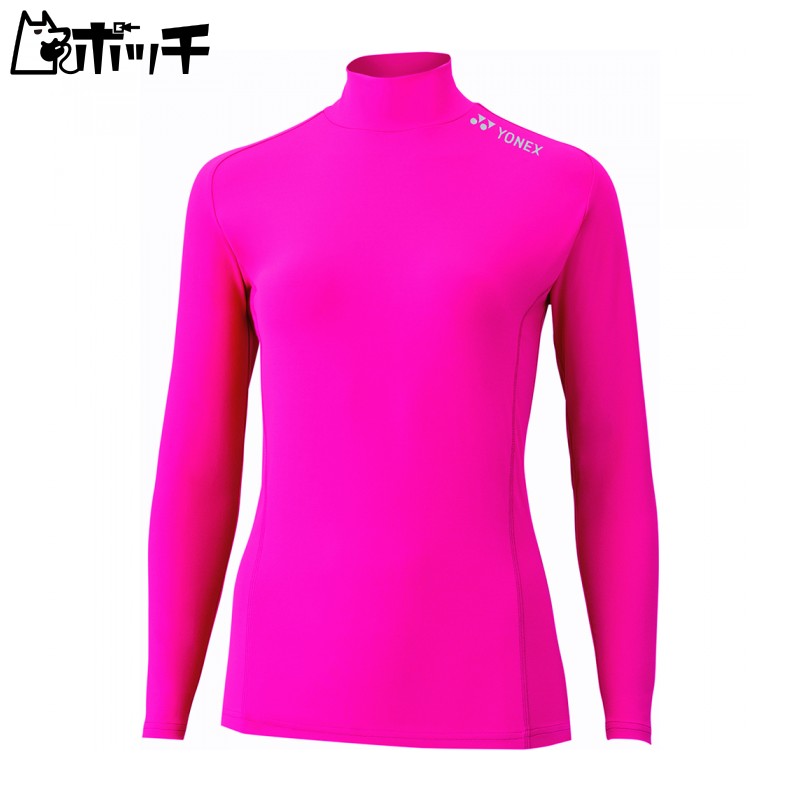 [Yonex] T-Shirt High-Neck Long-Sleeve Shirt Women's Bright Pink (122) 3L