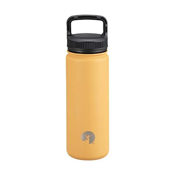 CAPTAIN STAG Sports Bottle Water Bottle Direct Drink Double Stainless Bottle Vacuum Insulated Heat Retention Cold Retention HD Carabiner Bottle 500ml Coyote Tan UE-3521 Product Size: (Approx.) Outer Diameter 75 × Height 250 mm