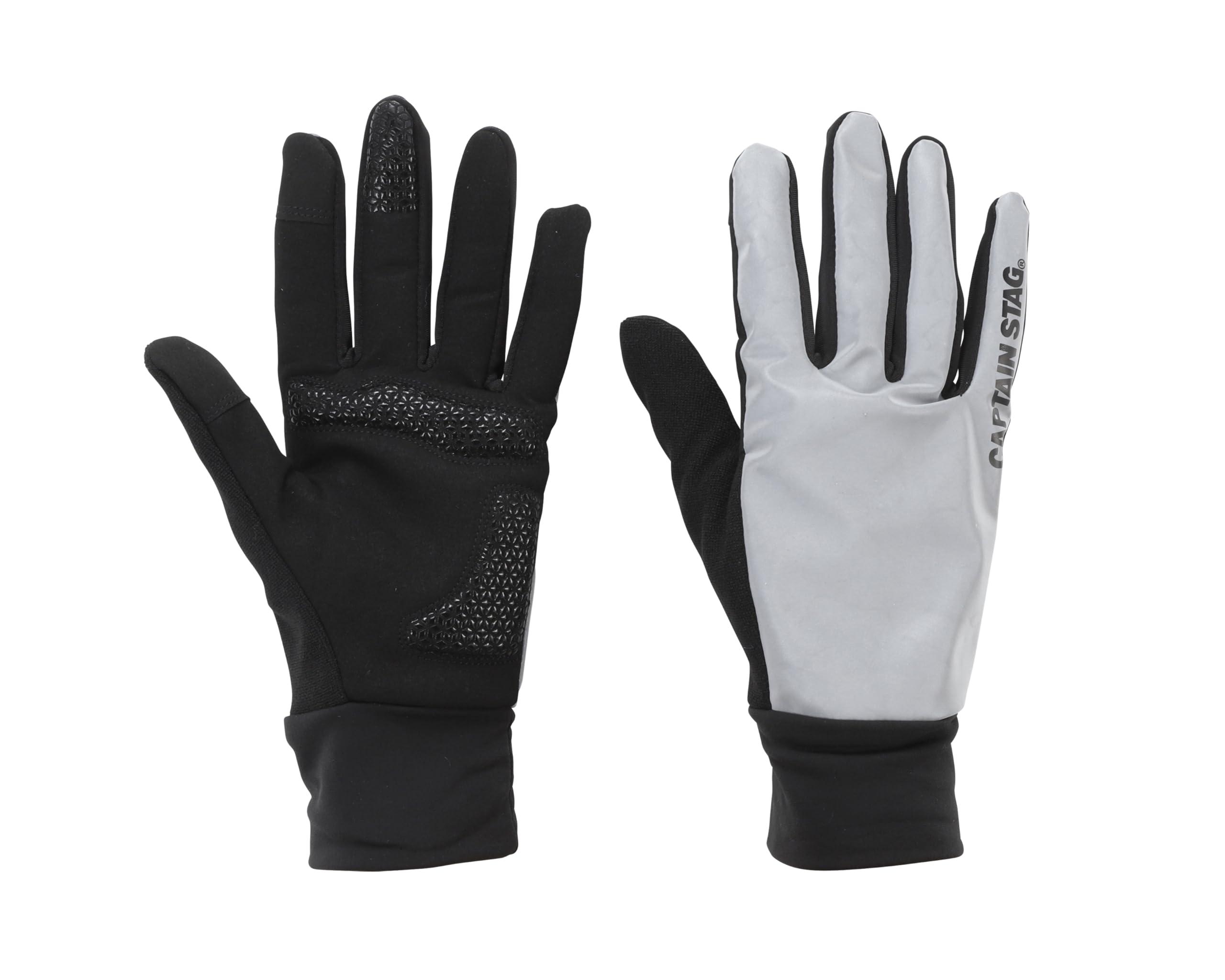 [Captain Stag] Gloves Windproof Cold-Resistant Winter Sports Reflective Gloves Smartphone Compatible L Size UX-1273
