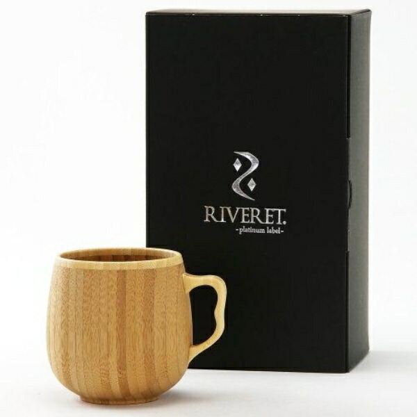 RIVERET Cafe au Lait Mug 350ml Bamboo Dishwasher Safe Brown RV-205B