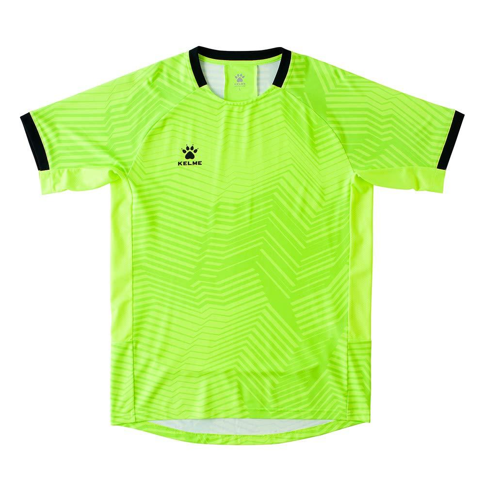 Kelme Short-Sleeve Game Shirt Neon Yellow XL Size KC20S301