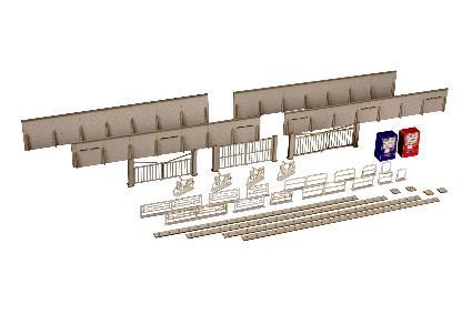PLUM Office A (PLUM) PLUMPMOA HO Gauge 1/80 Street Corner Accessories Series Vol.1 Unassembled Paper Kit MS074 Diorama Supplies