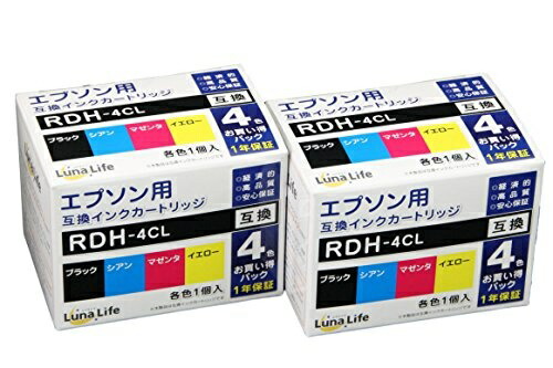 World Business Supply Luna Life Epson Compatible Ink Cartridges RDH-4CL 4-Pack × 2-Pack