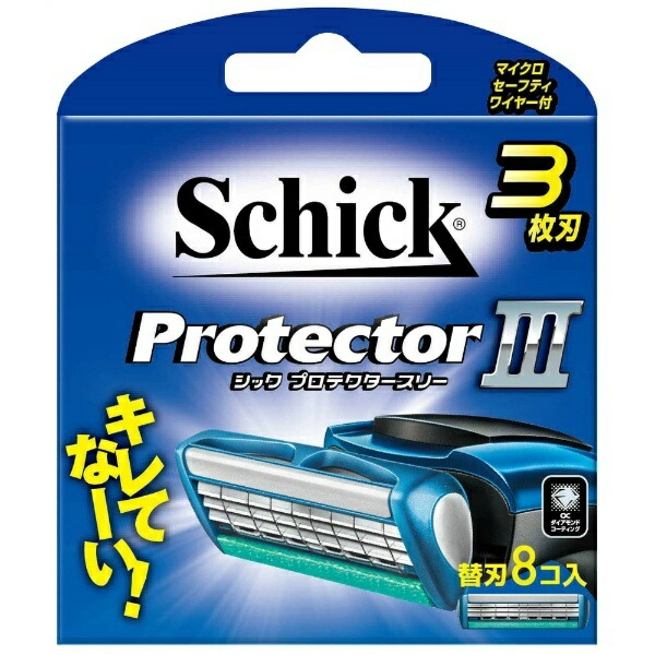 Schick Protector Three 3-Blade Replacement Blades (8-Pack)